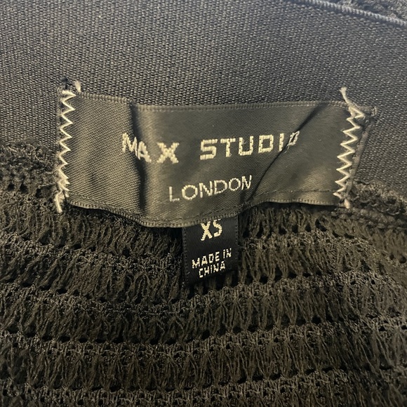 NWT Max Studio London Tiered Maxi Skirt in Black - Picture 4 of 5